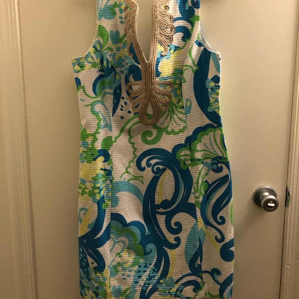 Lilly Pulitzer Janice Shift Crystal Coast Size 12
